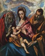 El Greco Holy Family oil